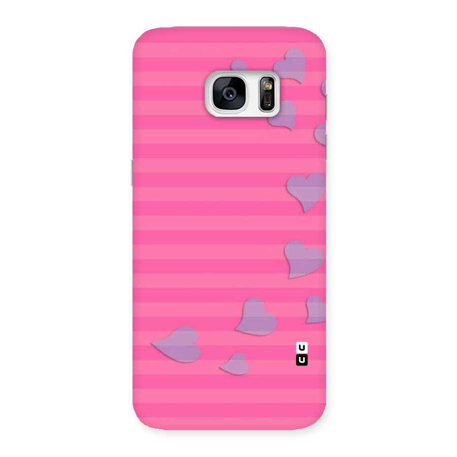 Light Heart Stripes Back Case for Galaxy S7 Edge
