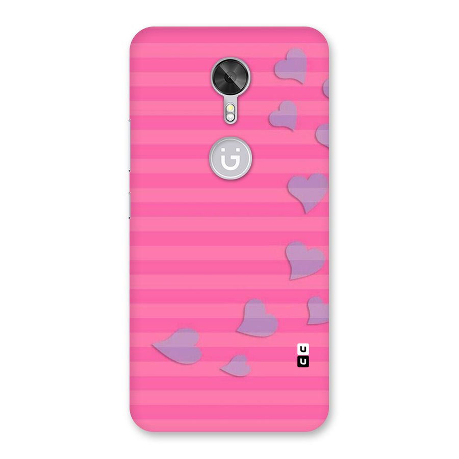 Light Heart Stripes Back Case for Gionee A1