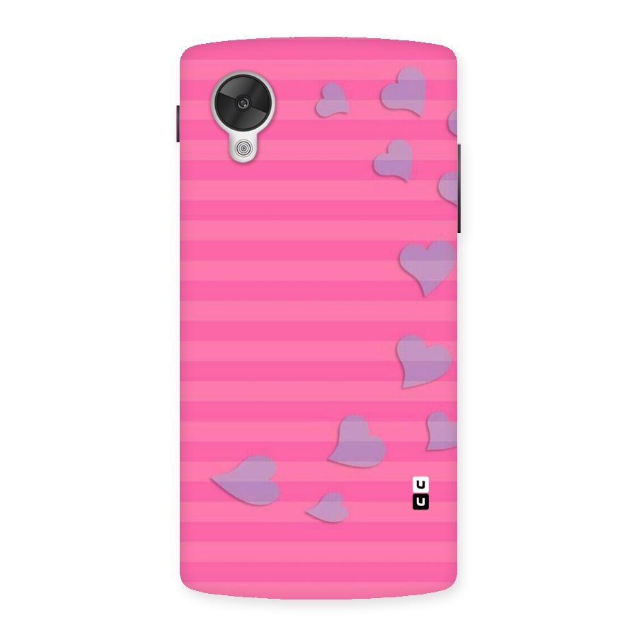 Light Heart Stripes Back Case for Google Nexsus 5
