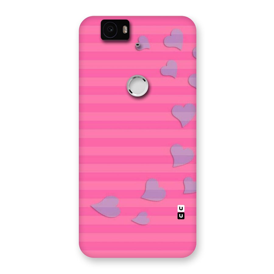 Light Heart Stripes Back Case for Google Nexus-6P