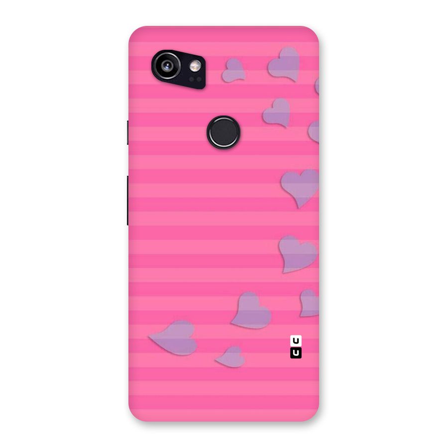 Light Heart Stripes Back Case for Google Pixel 2 XL