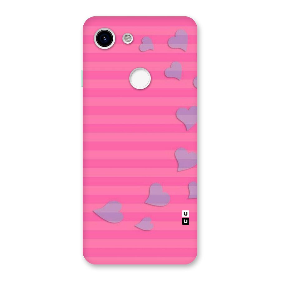Light Heart Stripes Back Case for Google Pixel 3