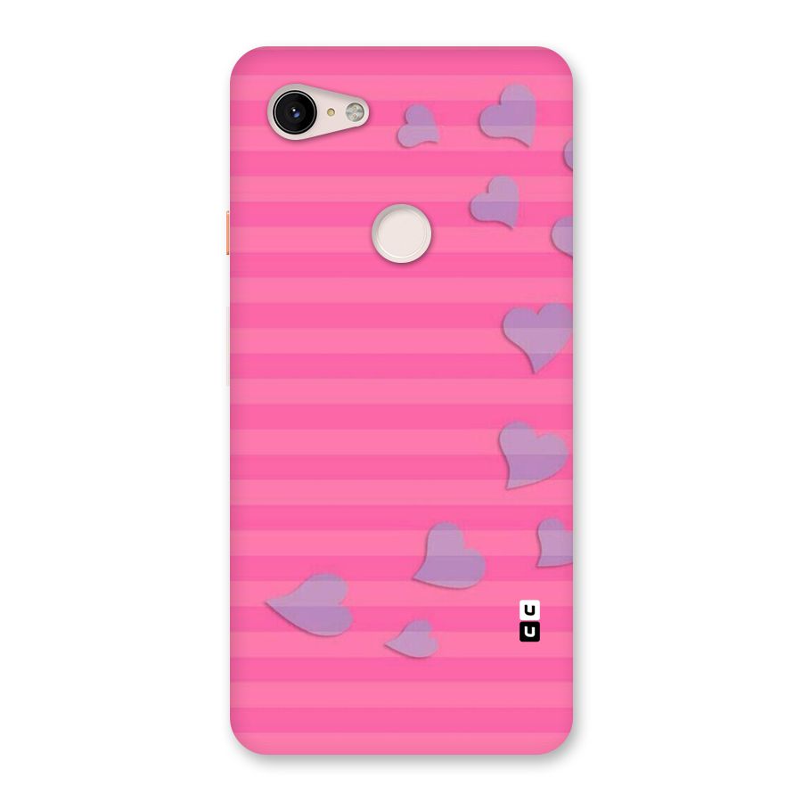 Light Heart Stripes Back Case for Google Pixel 3 XL