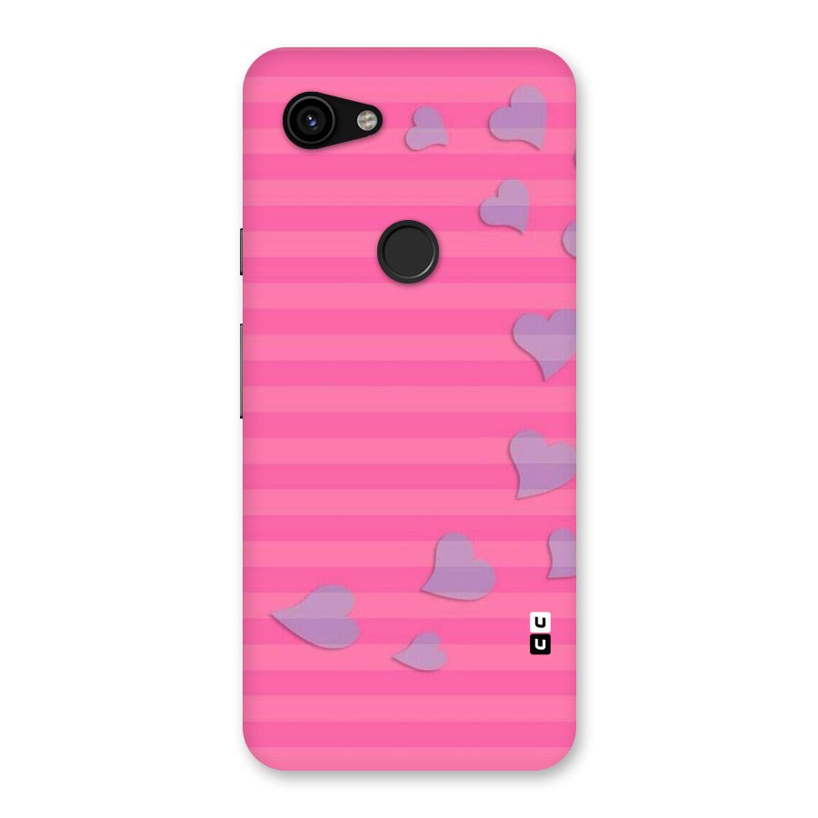 Light Heart Stripes Back Case for Google Pixel 3a