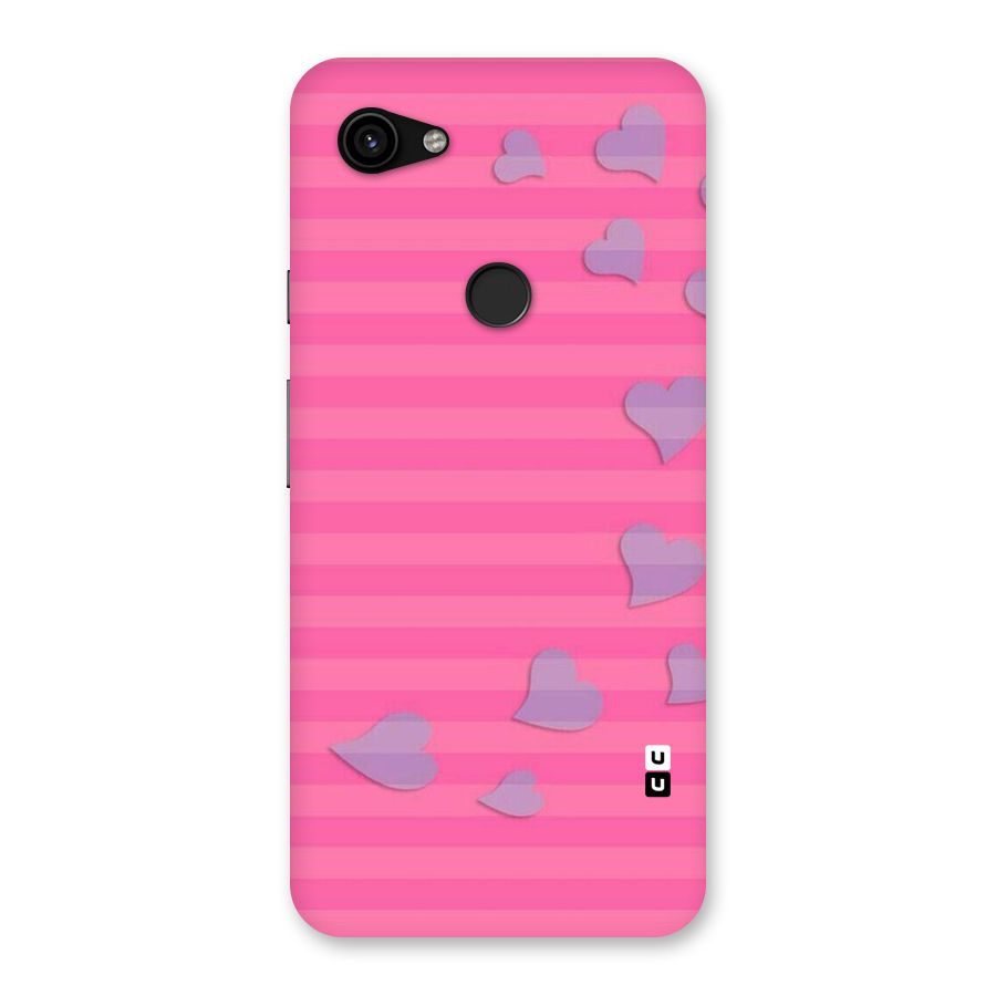Light Heart Stripes Back Case for Google Pixel 3a XL
