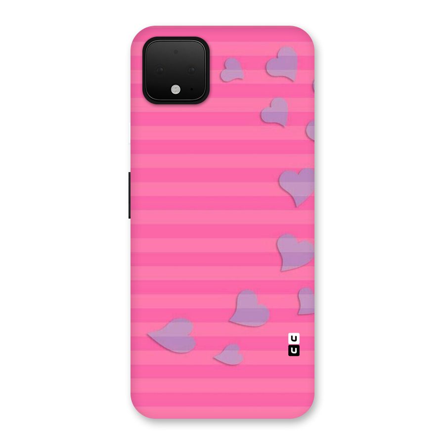 Light Heart Stripes Back Case for Google Pixel 4 XL