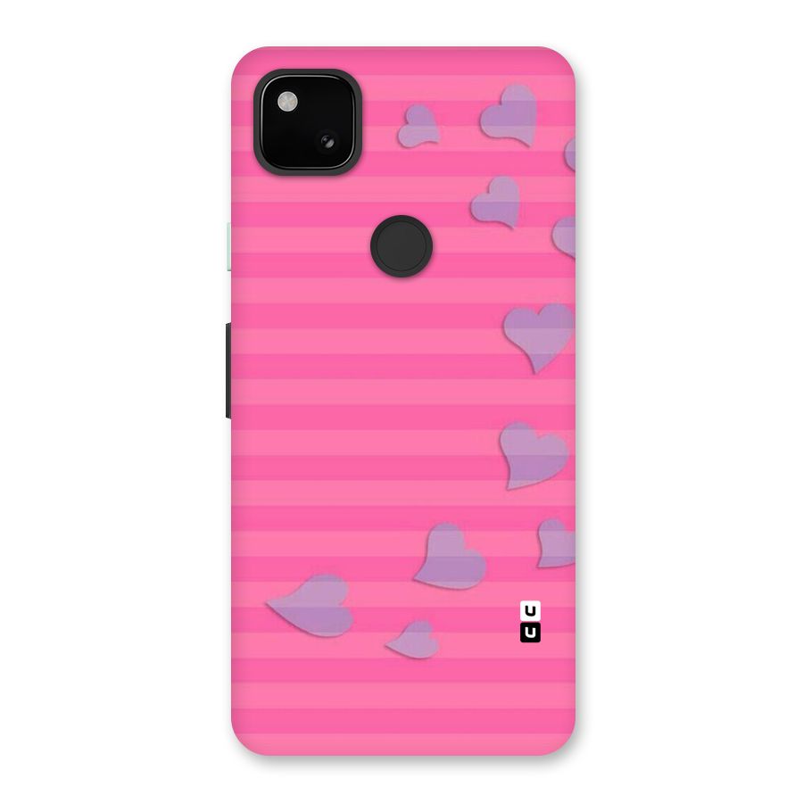 Light Heart Stripes Back Case for Google Pixel 4a