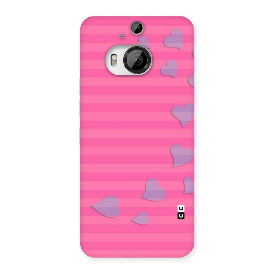 Light Heart Stripes Back Case for HTC One M9 Plus