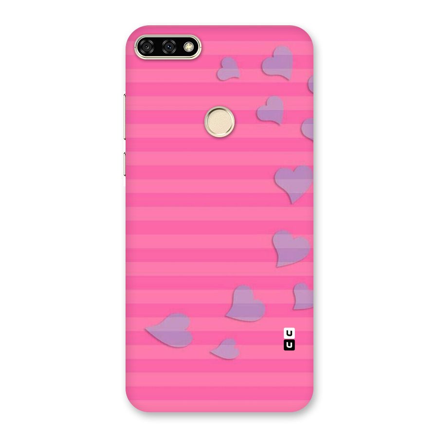 Light Heart Stripes Back Case for Honor 7A
