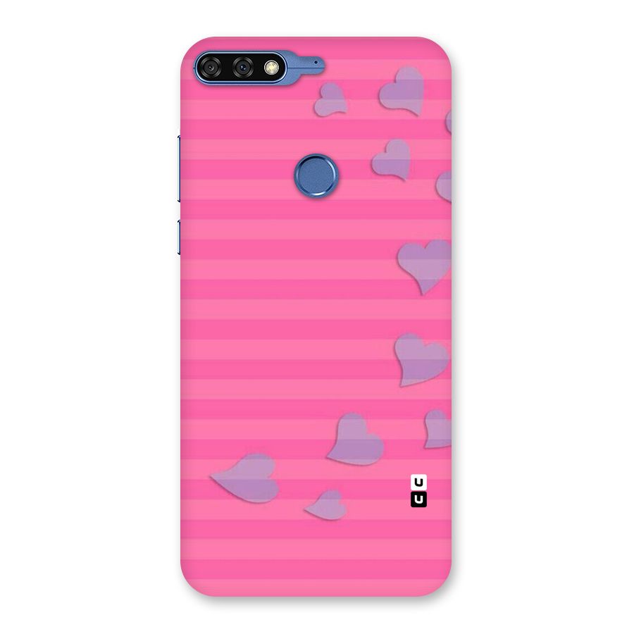 Light Heart Stripes Back Case for Honor 7C