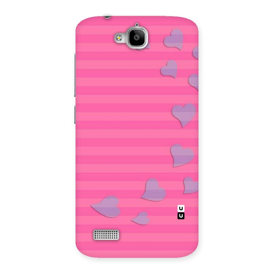 Light Heart Stripes Back Case for Honor Holly