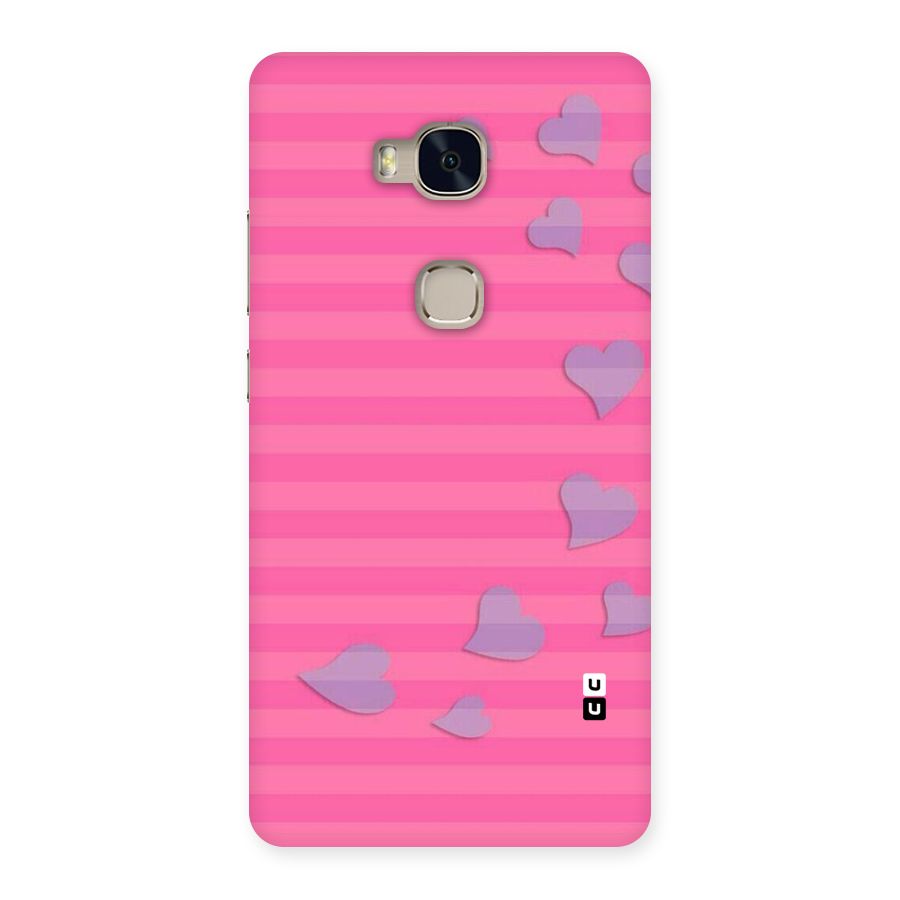 Light Heart Stripes Back Case for Huawei Honor 5X