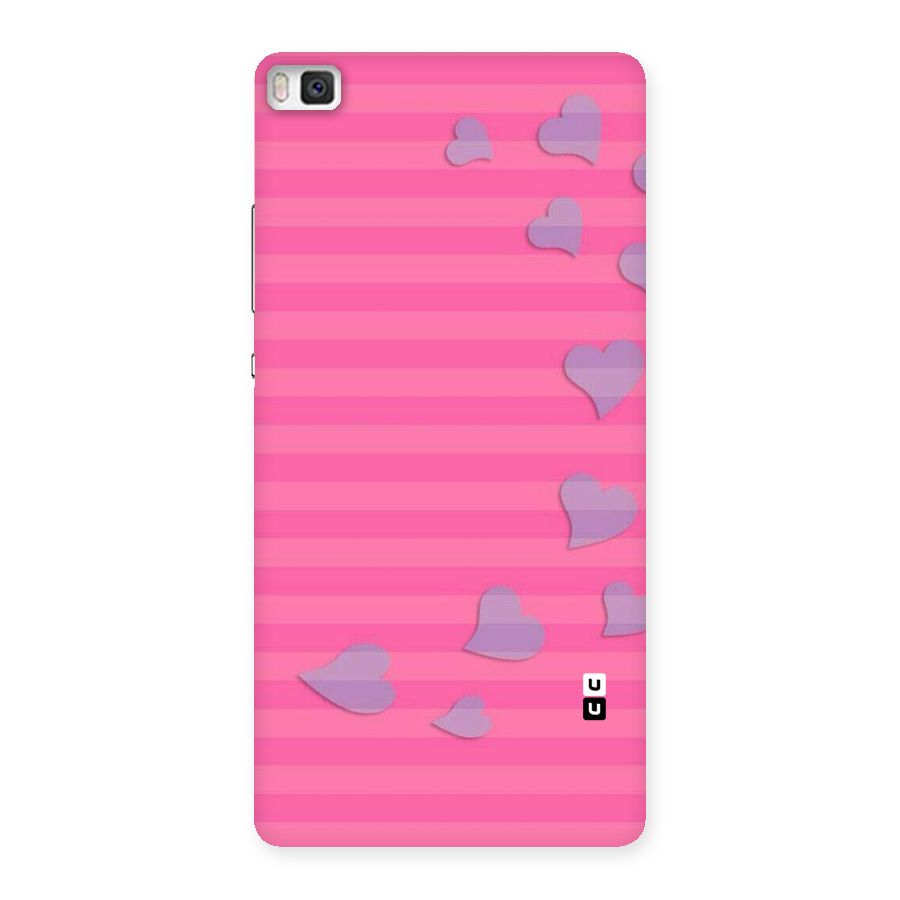 Light Heart Stripes Back Case for Huawei P8