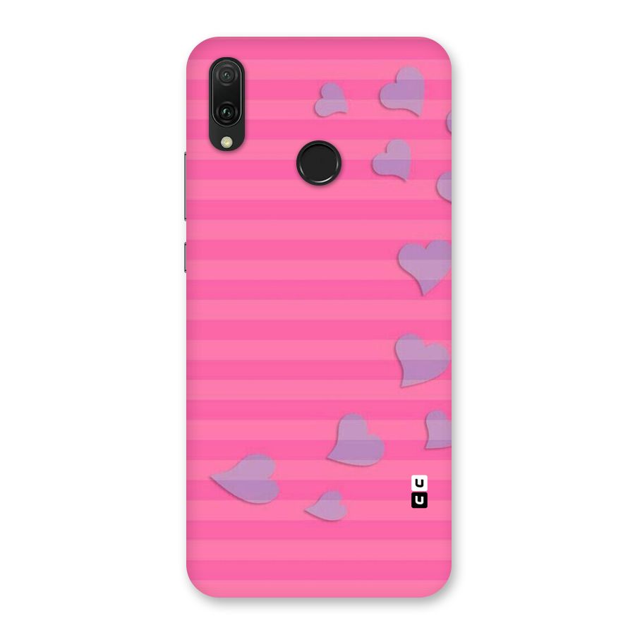 Light Heart Stripes Back Case for Huawei Y9 (2019)