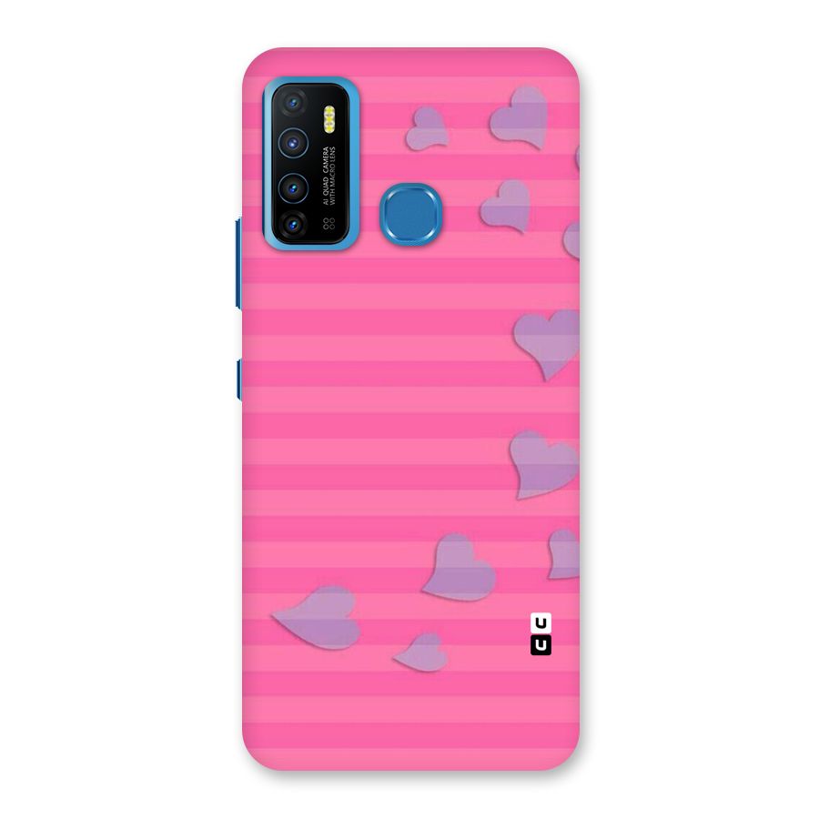 Light Heart Stripes Back Case for Infinix Hot 9