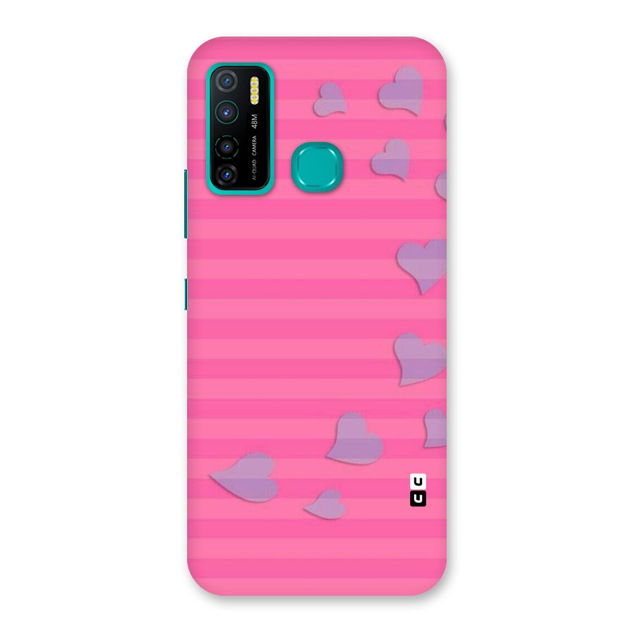 Light Heart Stripes Back Case for Infinix Hot 9 Pro