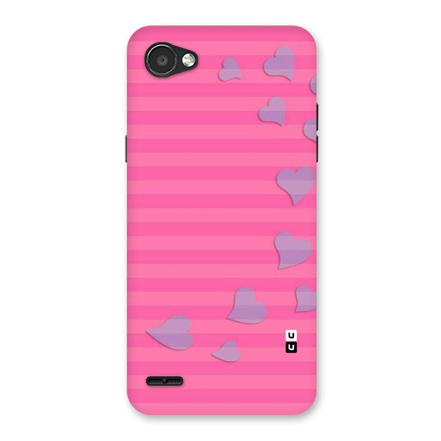 Light Heart Stripes Back Case for LG Q6