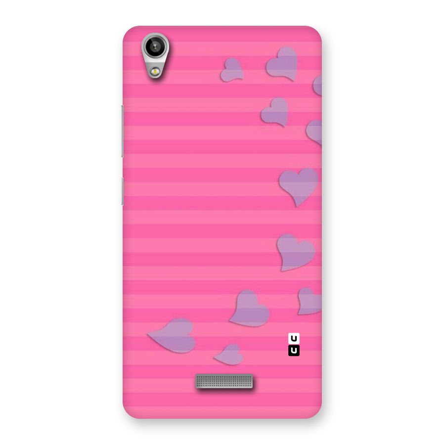 Light Heart Stripes Back Case for Lava-Pixel-V1