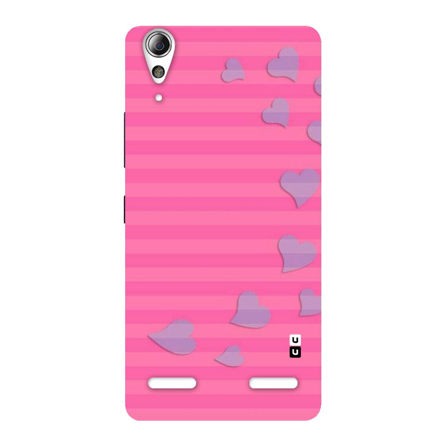 Light Heart Stripes Back Case for Lenovo A6000 Plus