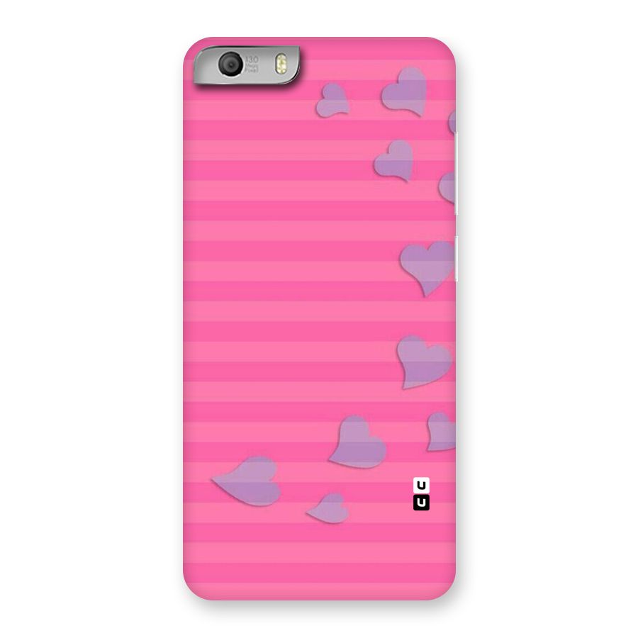 Light Heart Stripes Back Case for Micromax Canvas Knight 2