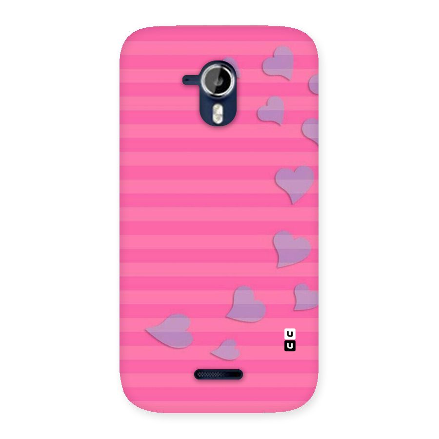 Light Heart Stripes Back Case for Micromax Canvas Magnus A117
