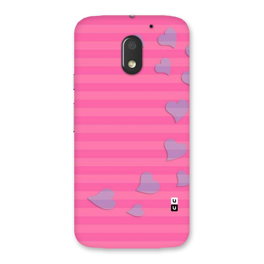 Light Heart Stripes Back Case for Moto E3 Power