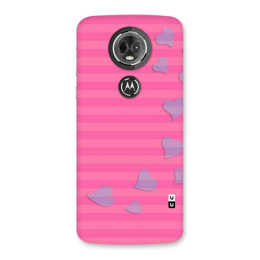 Light Heart Stripes Back Case for Moto E5 Plus