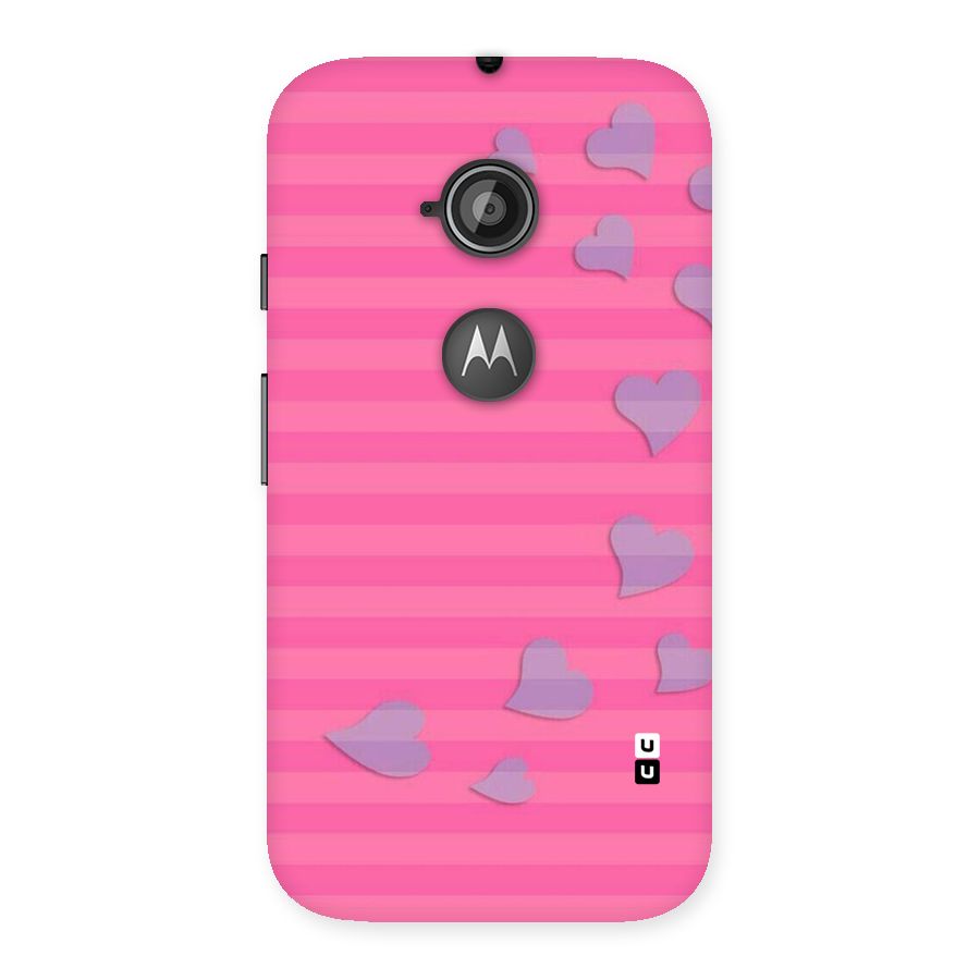 Light Heart Stripes Back Case for Moto E 2nd Gen
