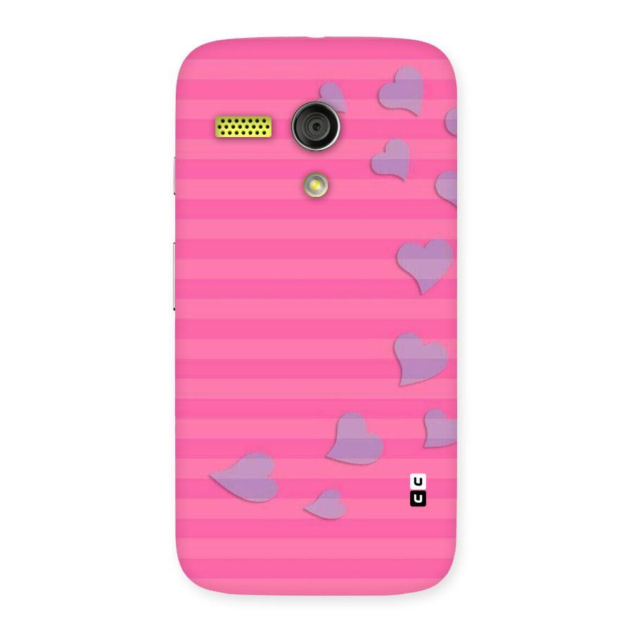Light Heart Stripes Back Case for Moto G