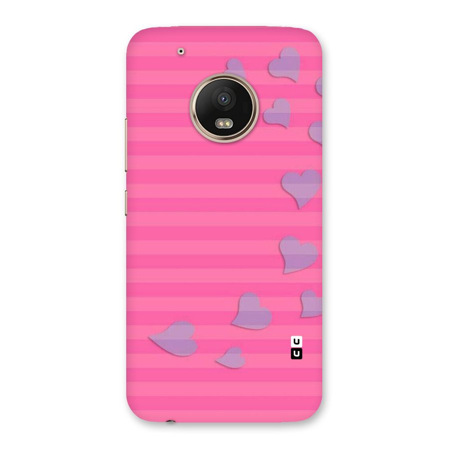 Light Heart Stripes Back Case for Moto G5 Plus