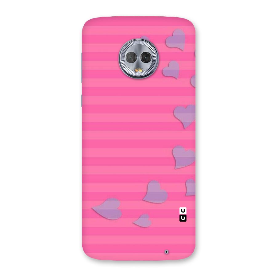 Light Heart Stripes Back Case for Moto G6 Plus