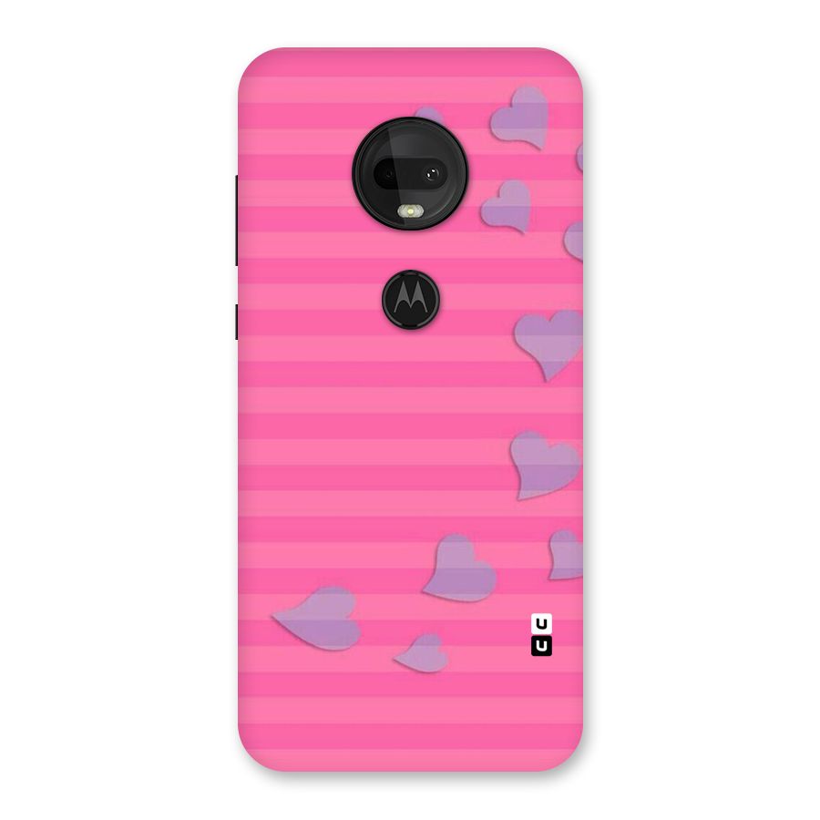 Light Heart Stripes Back Case for Moto G7