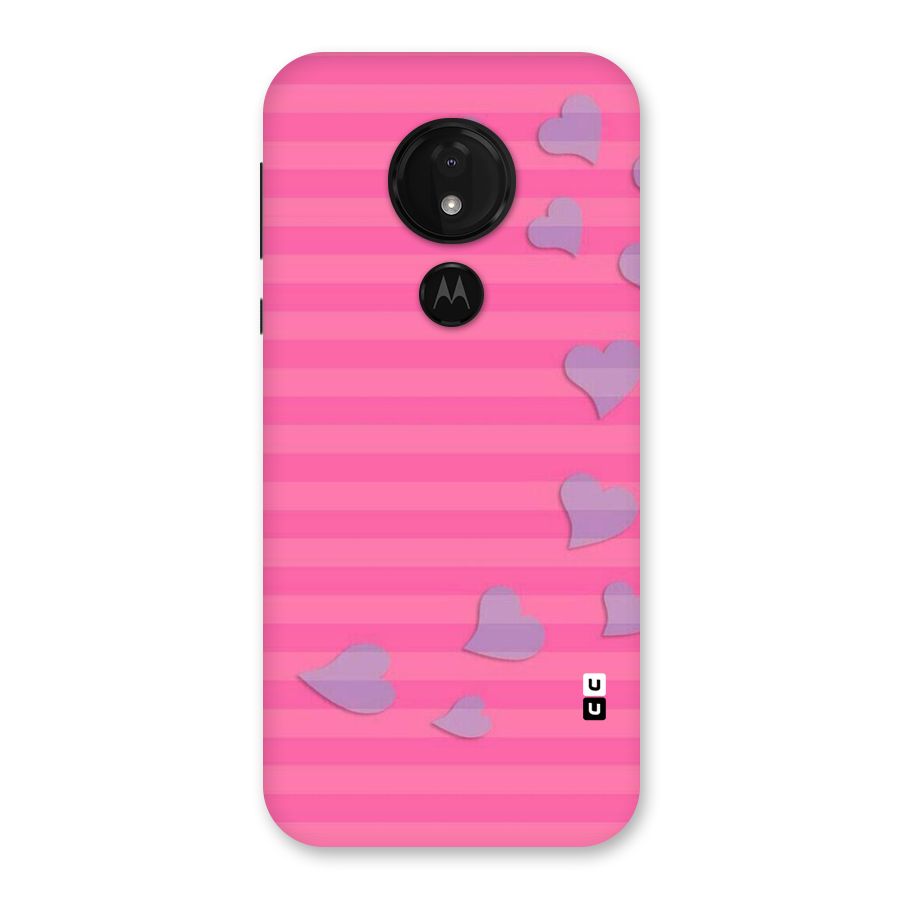 Light Heart Stripes Back Case for Moto G7 Power