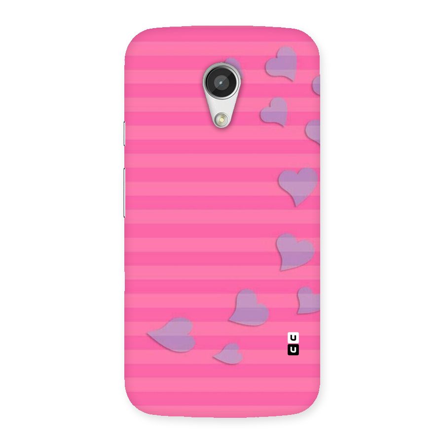 Light Heart Stripes Back Case for Moto G 2nd Gen