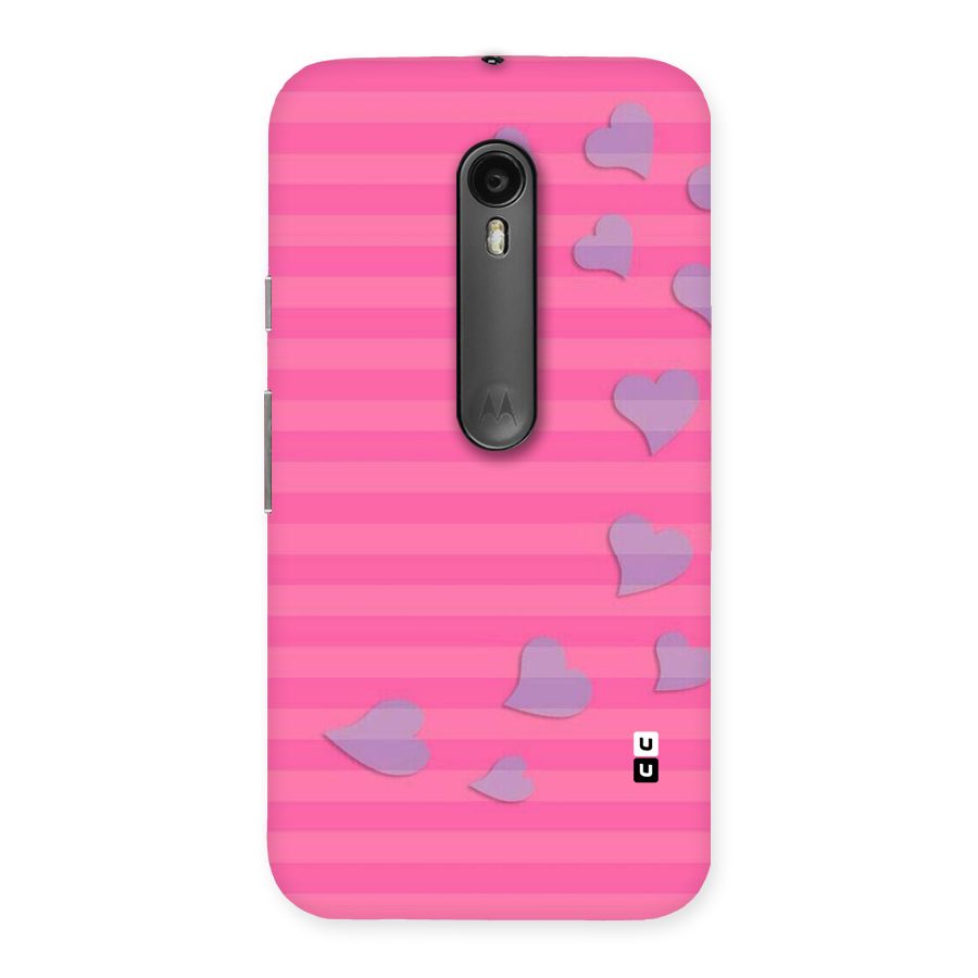Light Heart Stripes Back Case for Moto G Turbo