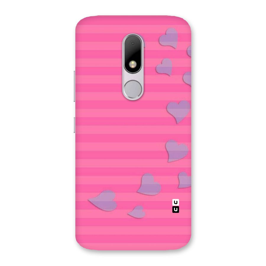 Light Heart Stripes Back Case for Moto M