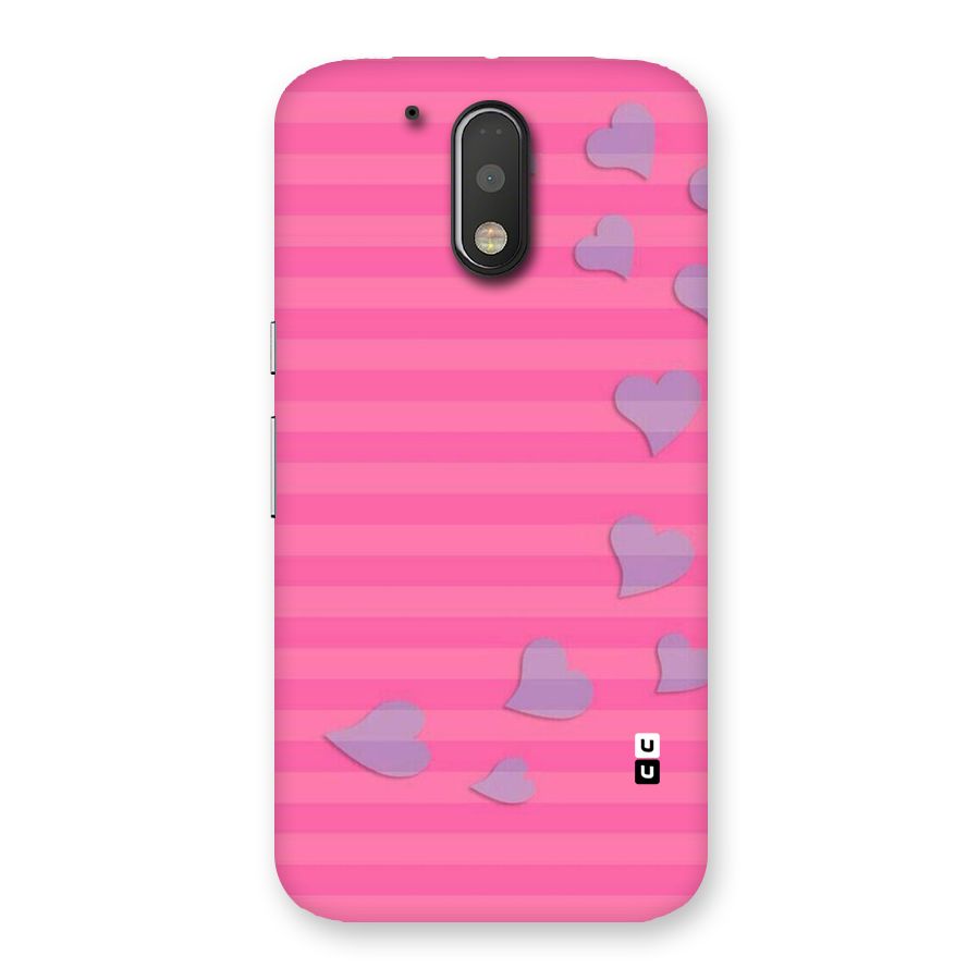 Light Heart Stripes Back Case for Motorola Moto G4 Plus