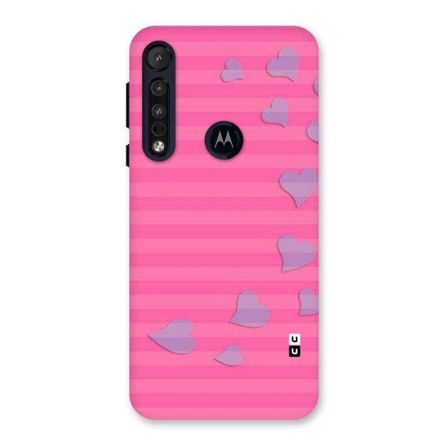 Light Heart Stripes Back Case for Motorola One Macro