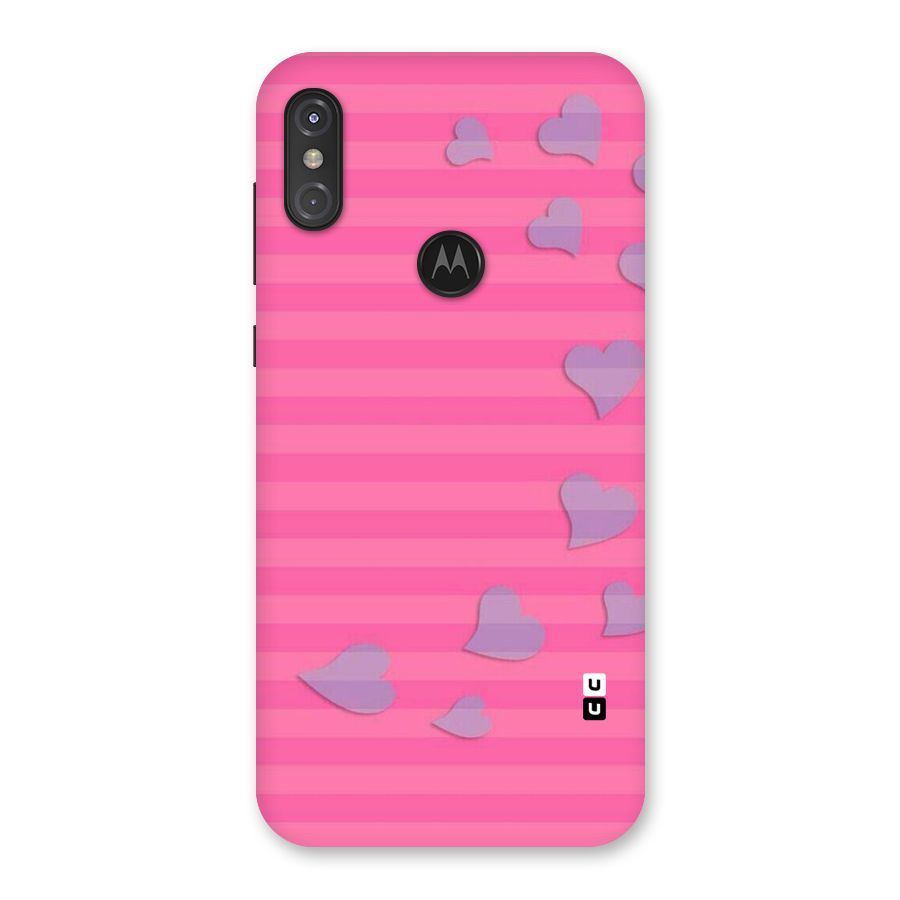 Light Heart Stripes Back Case for Motorola One Power