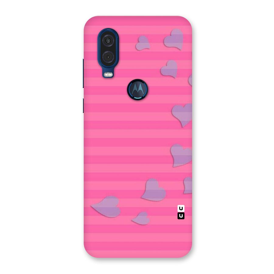 Light Heart Stripes Back Case for Motorola One Vision