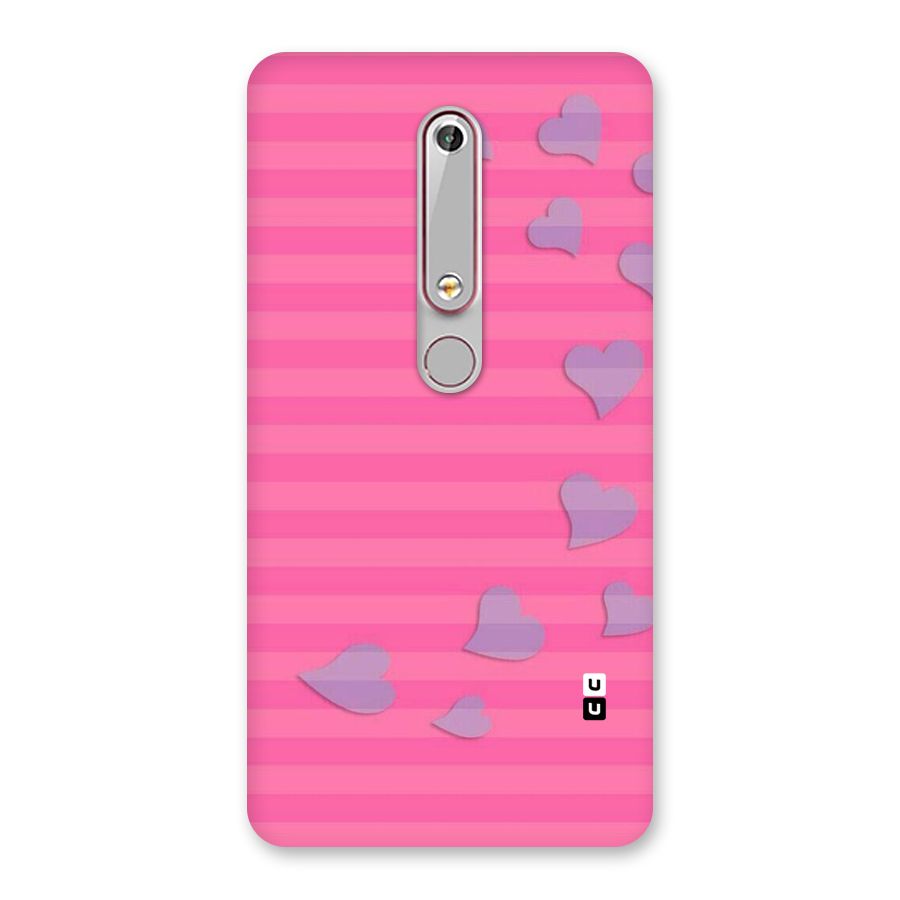 Light Heart Stripes Back Case for Nokia 6.1