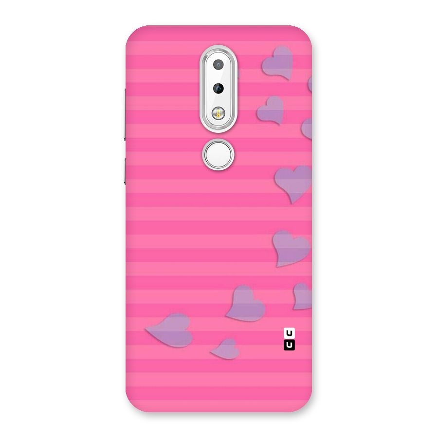 Light Heart Stripes Back Case for Nokia 6.1 Plus