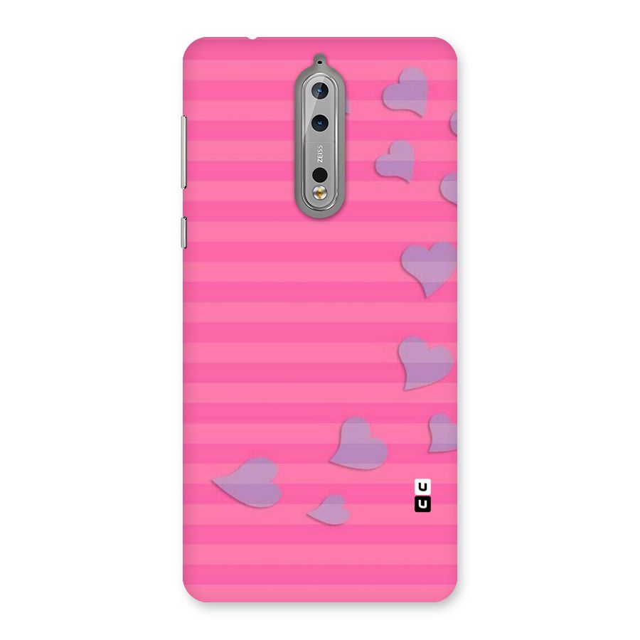 Light Heart Stripes Back Case for Nokia 8