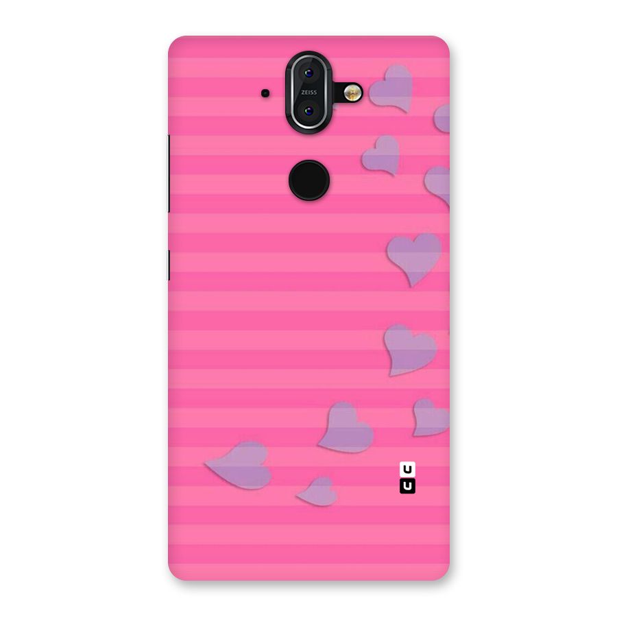 Light Heart Stripes Back Case for Nokia 8 Sirocco