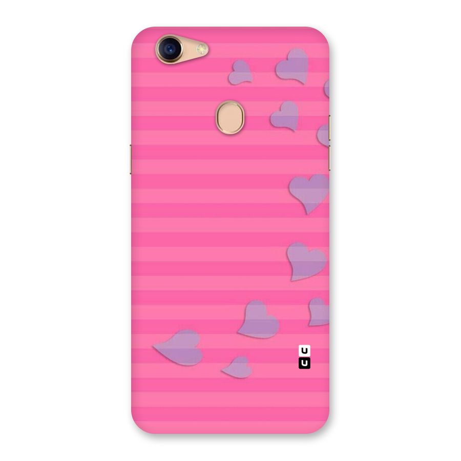 Light Heart Stripes Back Case for Oppo F5 Youth