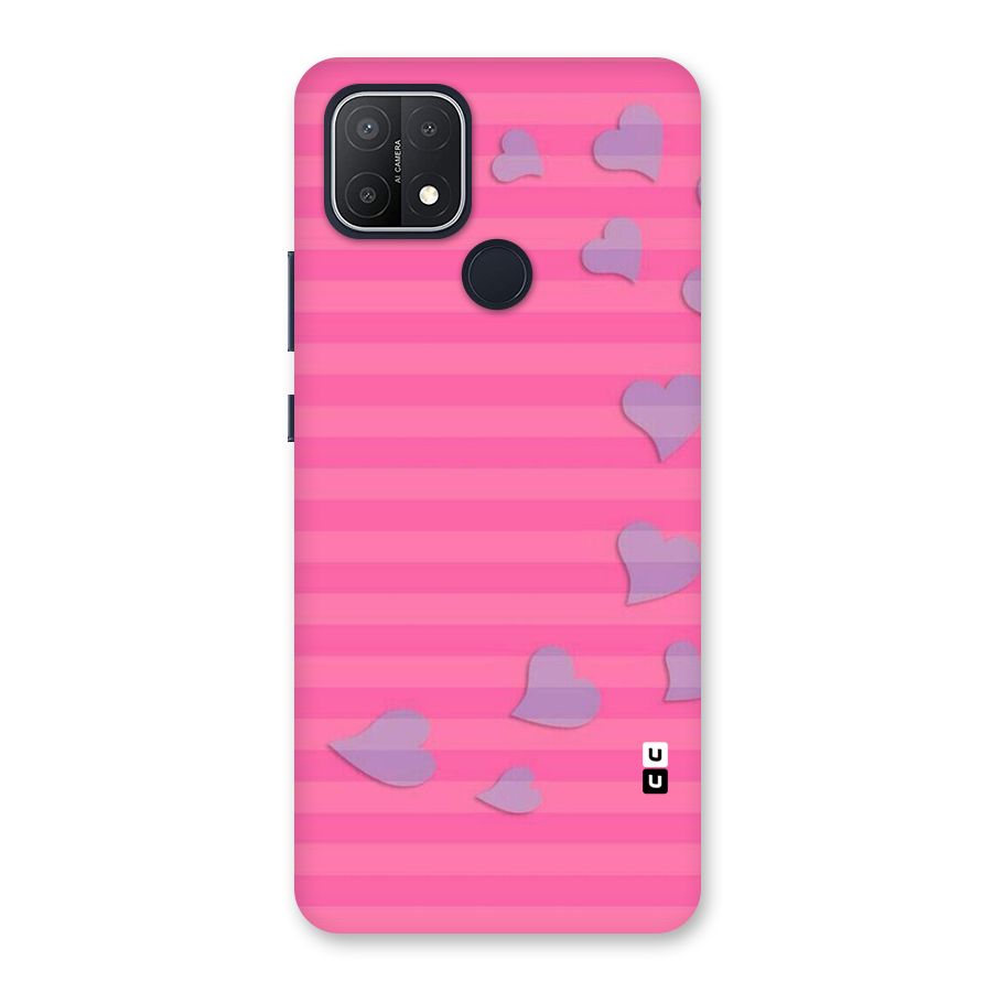 Light Heart Stripes Back Case for Oppo A15