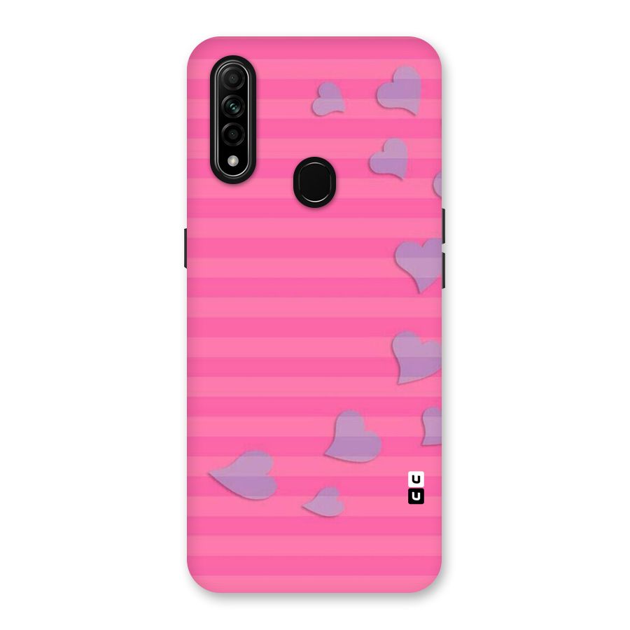 Light Heart Stripes Back Case for Oppo A31