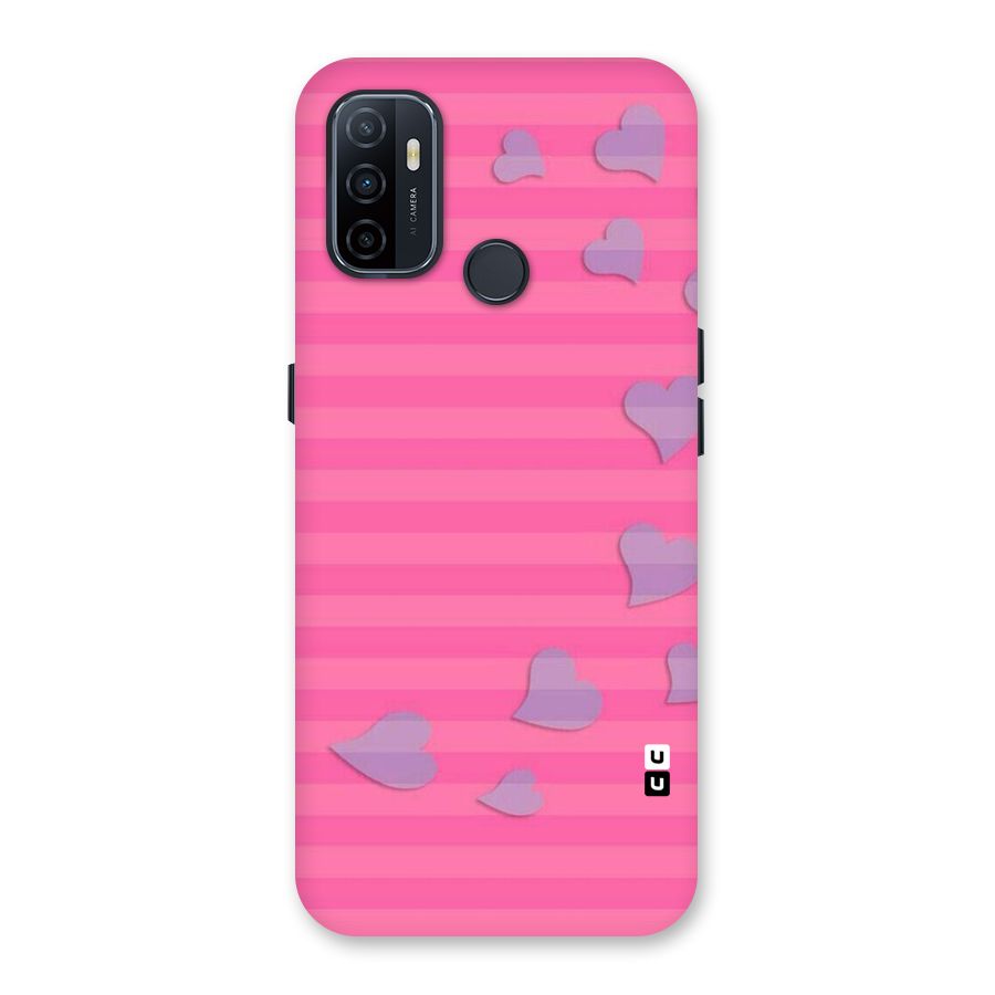 Light Heart Stripes Back Case for Oppo A32