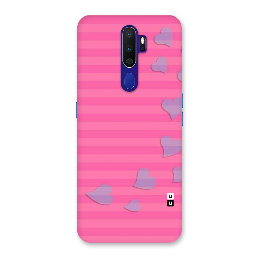Light Heart Stripes Back Case for Oppo A9 (2020)