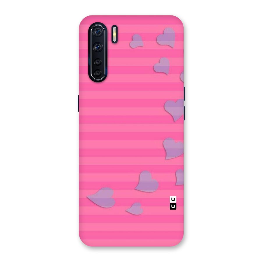 Light Heart Stripes Back Case for Oppo F15